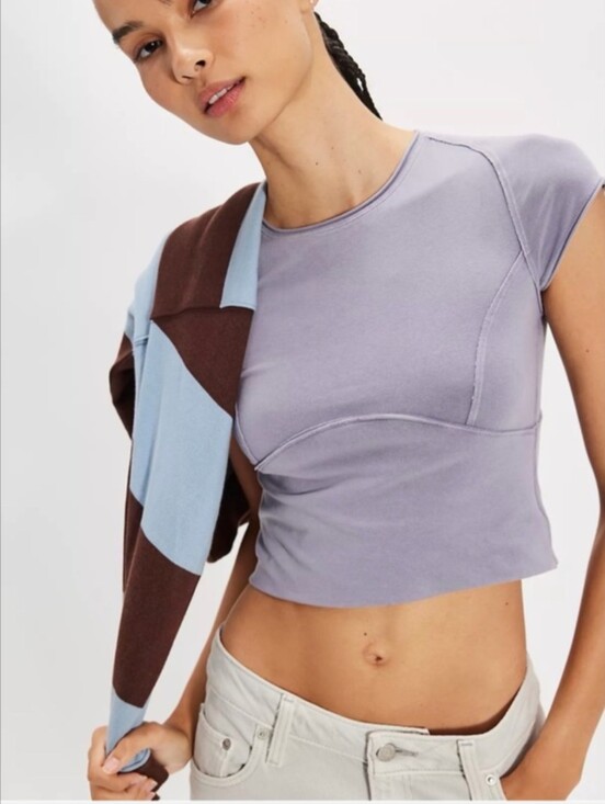 We The Free Tops - NWT We the Free Protagonist Capped Sleeve Tee in light purple/Amysetht size Med